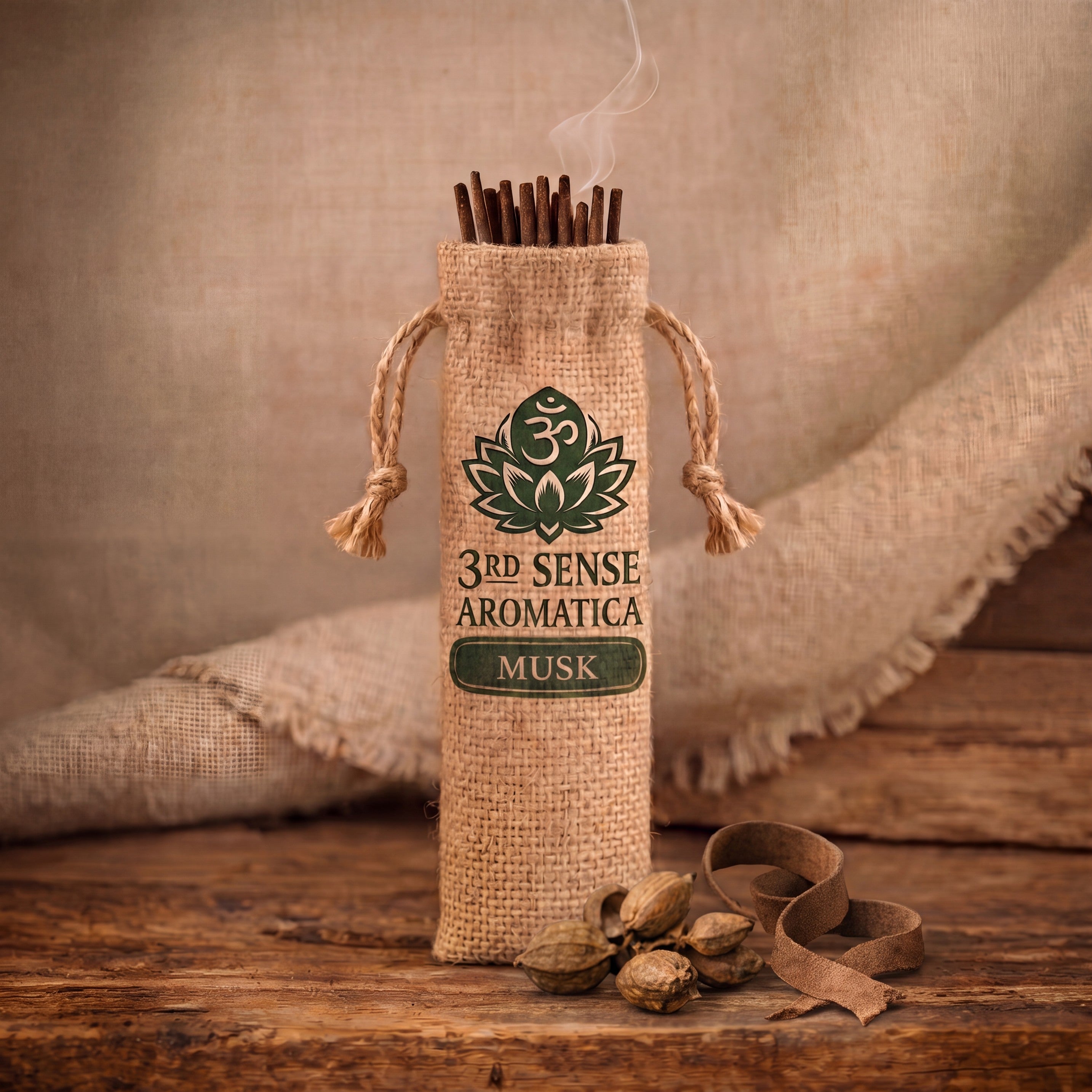 Kashmiri Musk Incense — Hand-Rolled Agarbatti