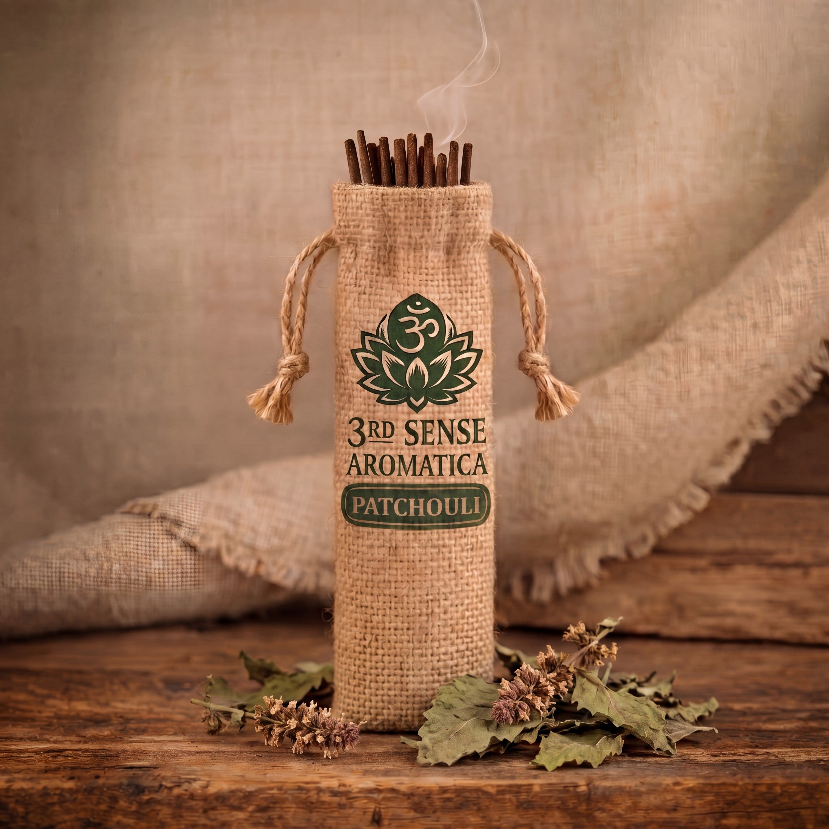 Wild Patchouli Incense — Hand-Rolled Agarbatti
