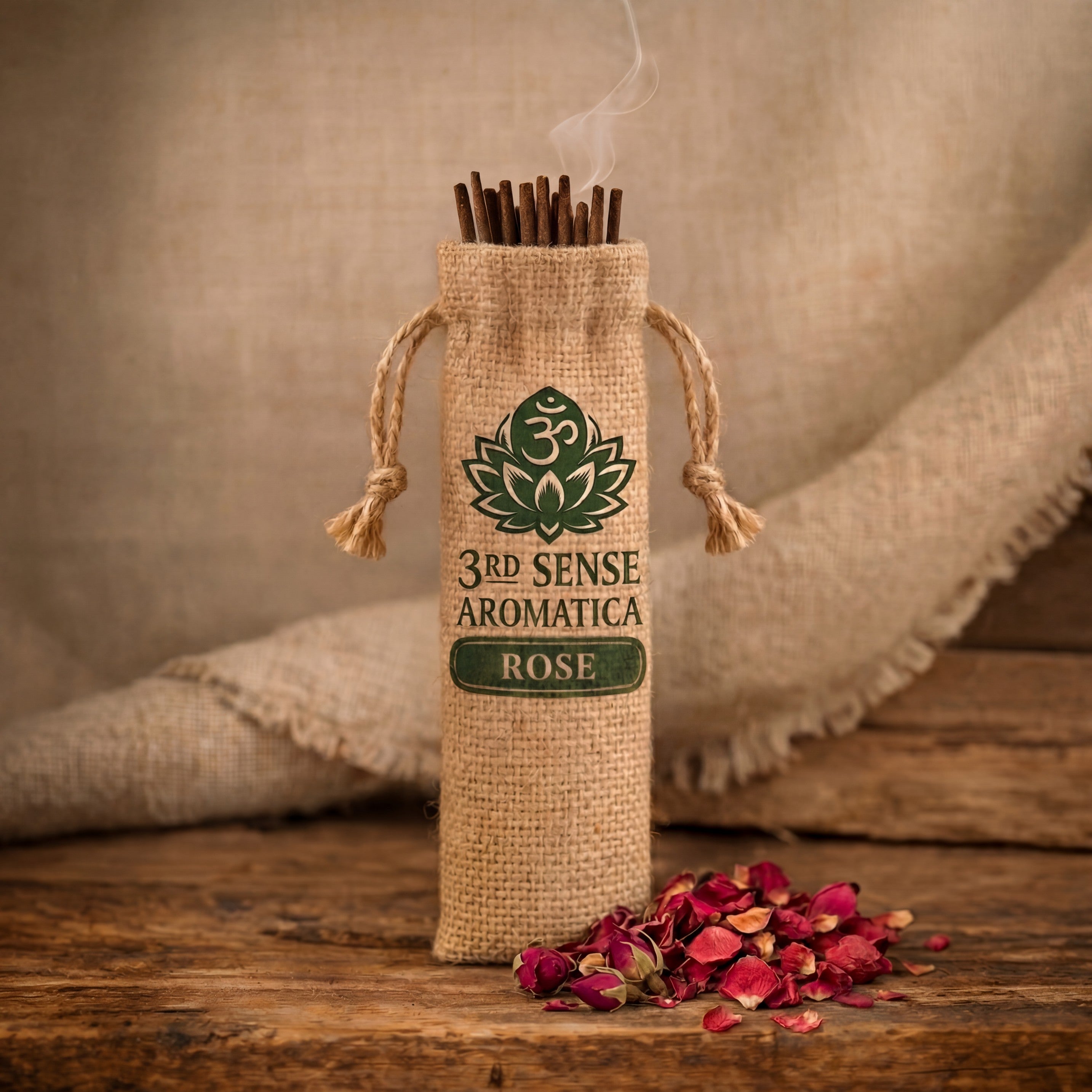 Bulgarian Rose Incense — Hand-Rolled Agarbatti