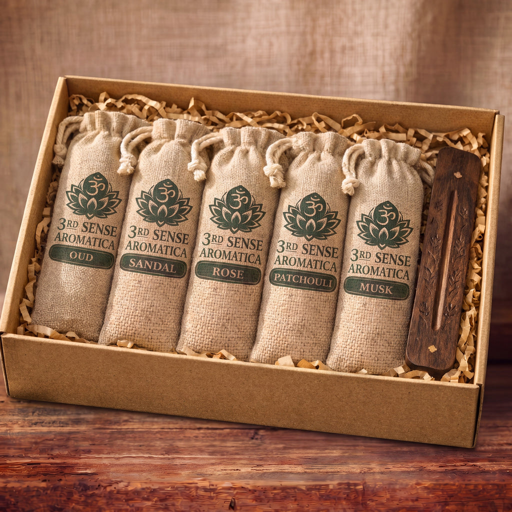 Sacred Five — 5 Incense + Free Holder